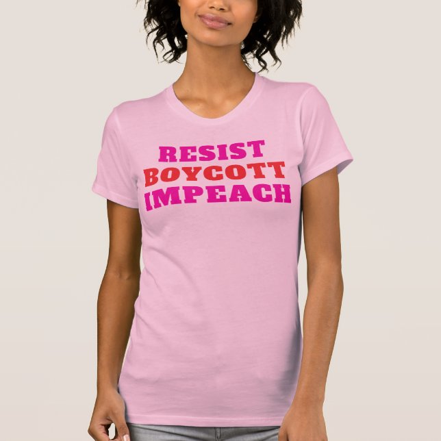 Camiseta Resistir Boicote Impeachment  (Frente)