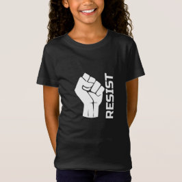 Camiseta Resistir com punho - em branco 0002