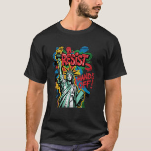 Camiseta Resistir Estátua da Liberdade Resistência Fora das