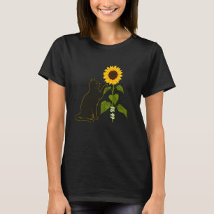 Camiseta Resistir Gato Floral Boho 8647 Girassol Gato Sutil