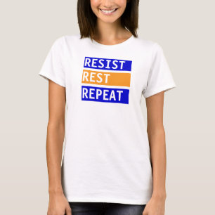 Camiseta Resistir Repetição de Repouso