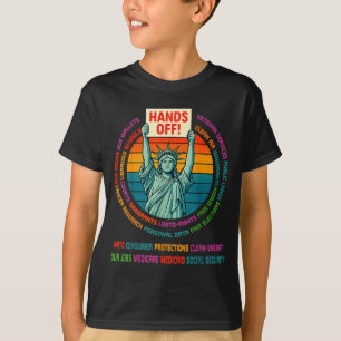 Camiseta Resistir Resistência EUA Estátua da Liberdade Fora