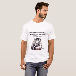 Camiseta Resolução engraçada de Ano Novo