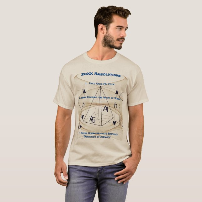 Camiseta Resoluções de Tendência Ano Novo (Frente Completa)