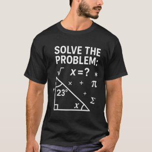 Camiseta Resolva O Problema Divertido Matemática 67 Meme Pr