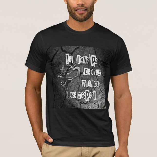 Camiseta Respect Defines Relationships Typography (Frente)