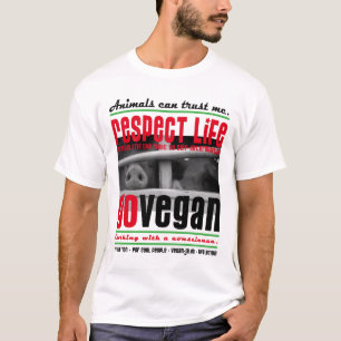 Camiseta RESPECT LIFE - GO VEGAN - 01m