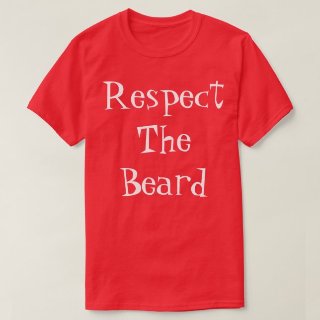 Camiseta Respect The Beard Santa Claus Christmas Graphic fu (Frente do Design)