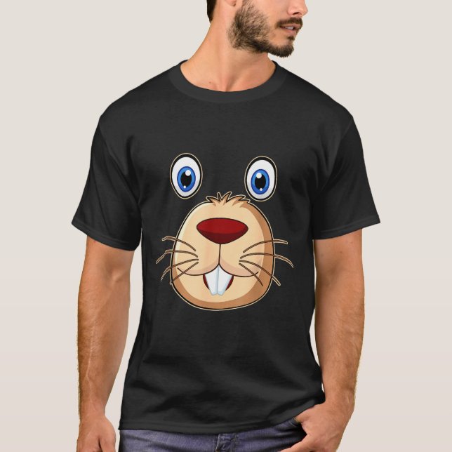 Camiseta Respect The Groundhog Day Funny Groundhog Face  (Frente)