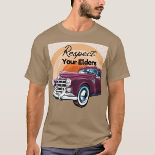 Camiseta Respect Your Elders Funny Retro Vintage 