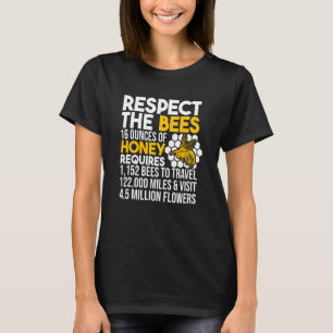 Camiseta Respeitar A Apicultura Apiary Honey Beekeeper