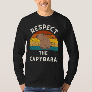 Camiseta Respeitar A Capybara Rodent Lover Capibara A