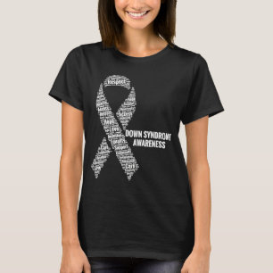 Camiseta Respeitar a Consciência da Síndrome de Down