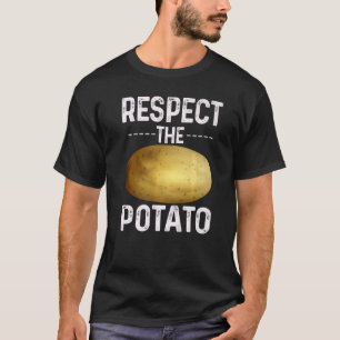 Camiseta Respeitar As Batatas De Batata Funny Root Vegetabl