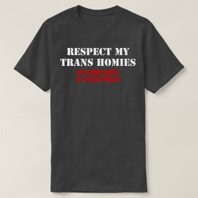 CAMISETA RESPEITAR AS MINHAS CASAS TRANS (Frente do Design)