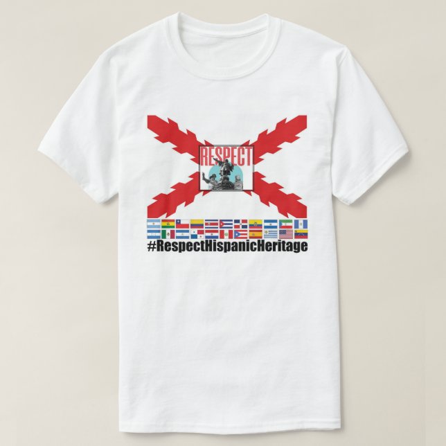 CAMISETA RESPEITAR O PATRIMÔNIO HISTÂNICO (Frente do Design)