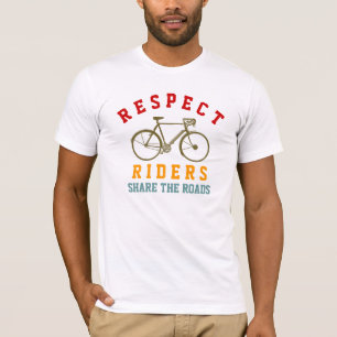 Camiseta respeitar os ciclistas