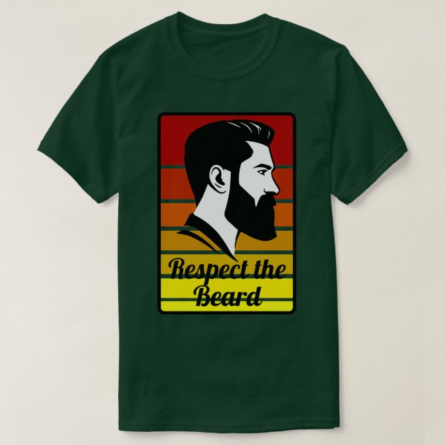 Camiseta Respeite a barba 5 (Frente do Design)