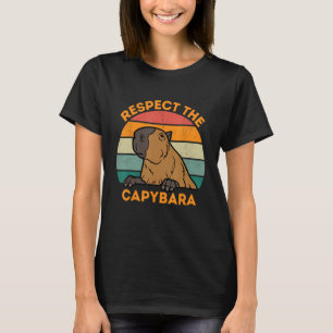 Camiseta Respeite A Capybara Animal Funny Rodent Capybara