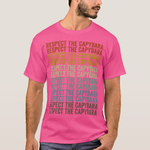 Camiseta Respeite A Capybara Capybara