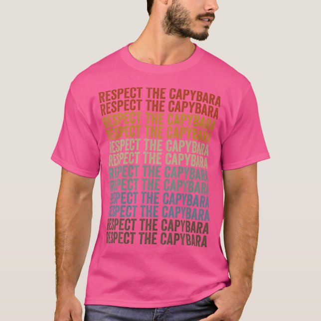 Camiseta Respeite A Capybara Capybara (Frente)