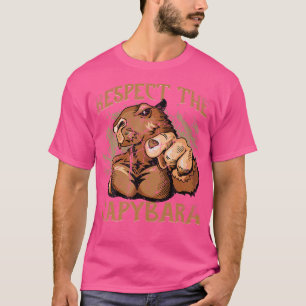 Camiseta Respeite A Capybara Rodent Capybara
