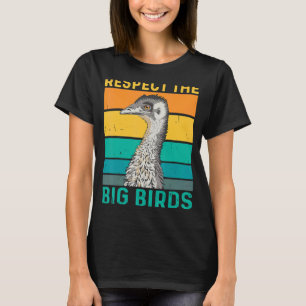 Camiseta Respeite A Citação De Aves Para Um Pássaro Da Uem