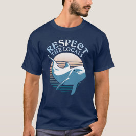 Camiseta Respeite a citação local - Consciencialização dos