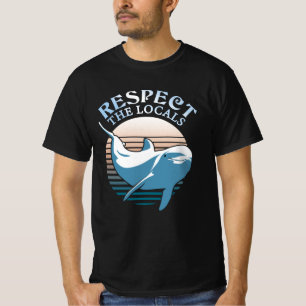 Camiseta Respeite a citação local - Consciencialização dos 