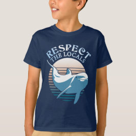 Camiseta Respeite a citação local - Consciencialização dos