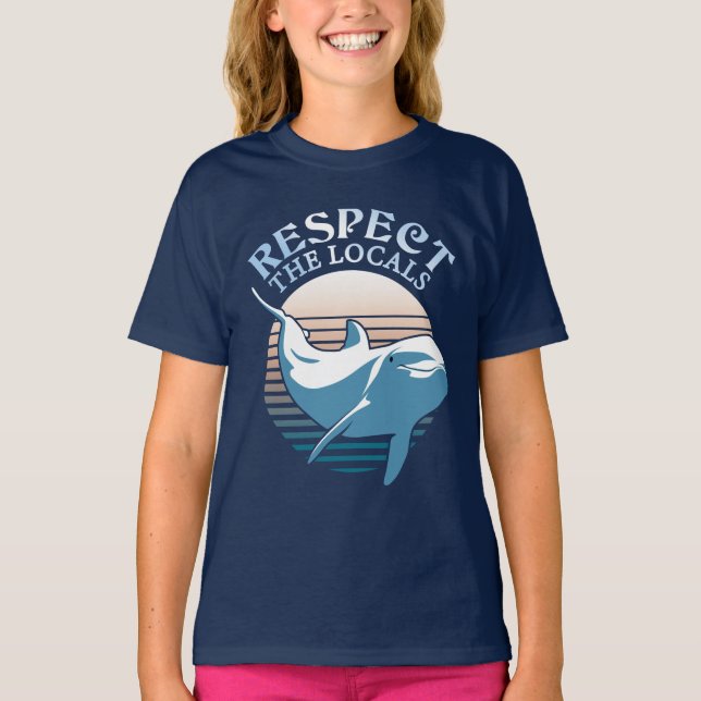 Camiseta Respeite a citação local - Consciencialização dos  (Frente)
