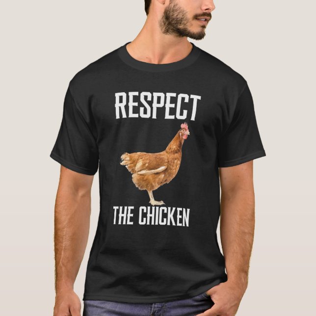 Camiseta Respeite A Fazenda De Frango Para Frango (Frente)