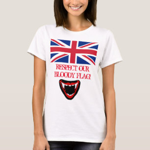 CAMISETA RESPEITE A NOSSA BANDEIRA DE SANGUE!
