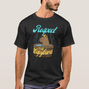 Camiseta Respeite A Piada Animal Capybara Rodent Capibara