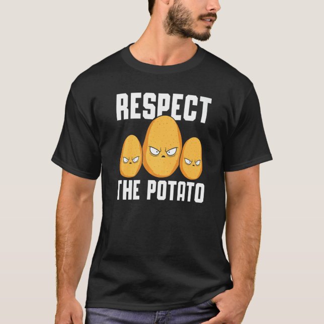 Camiseta Respeite A Vida De Batata Vegan Fries (Frente)
