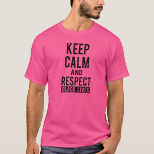 Camiseta Respeite a vida negra contra o racismo