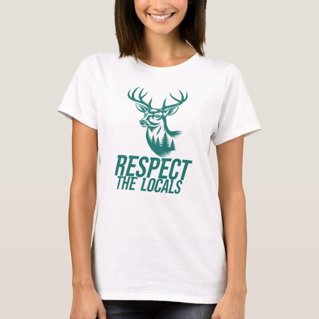 Camiseta Respeite a Vida Selvagem Local (Frente)