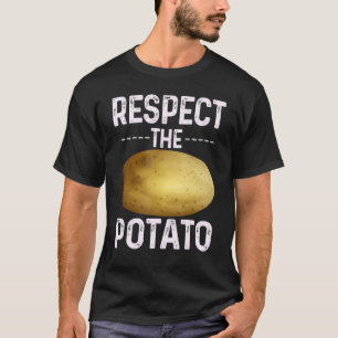 Camiseta Respeite As Batatas De Batata Vegetal Vegan