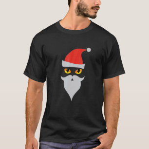 Camiseta Respeite Ele Barba Papai Noel Olhos de Gato Pijama