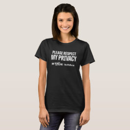 Camiseta Respeite meu t-shirt da privacidade
