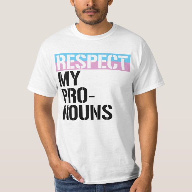 Camiseta Respeite Meus Pronomes (Frente)