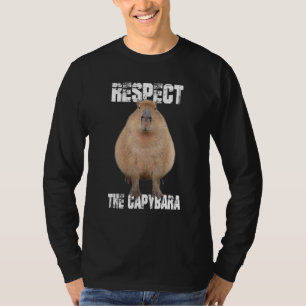 Camiseta Respeite O Amante de os animais Capybara Funny Cap