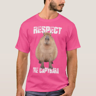 Camiseta Respeite O Amante de os animais Capybara Funny Cap