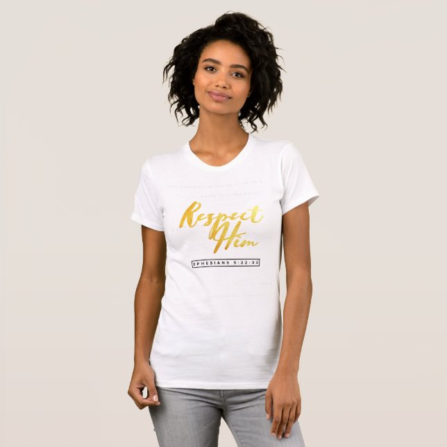 Camiseta Respeite-O - Ame-A - Efesianos 5:22-33 (Frente Completa)