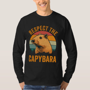 Camiseta Respeite O Animal Capivara Capibara Humor Retrô