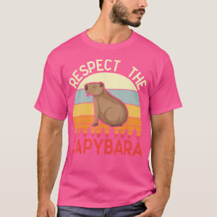 Camiseta Respeite o Animal Capivara Capivara Engraçado Aman