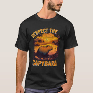 Camiseta Respeite O Animal Capivara Capivara Roedor Humor