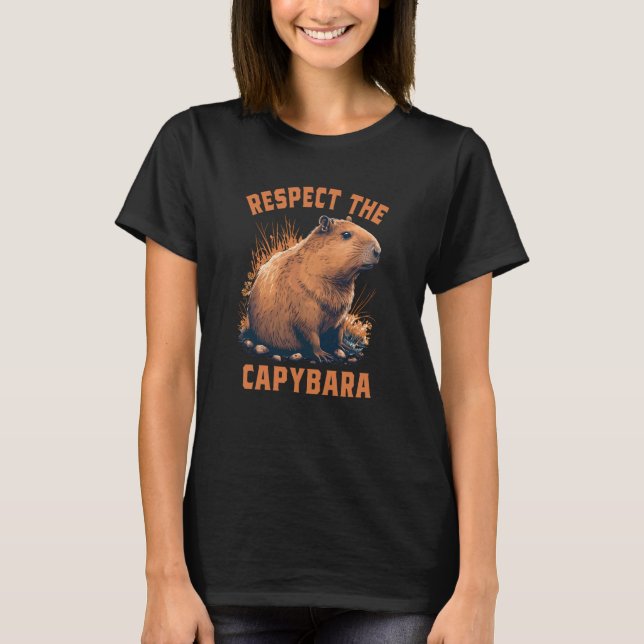 Camiseta Respeite O Animal Capybara 1 (Frente)