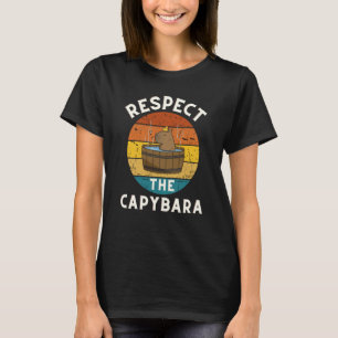 Camiseta Respeite O Animal Roedor Capivara Piada Puxa