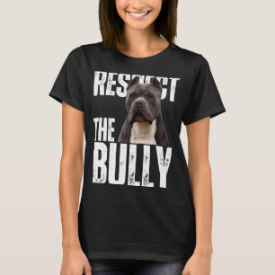 Camiseta Respeite O Cachorro Borrão Americano Bastante Sarc